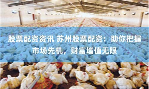股票配资资讯 苏州股票配资：助你把握市场先机，财富增值无限
